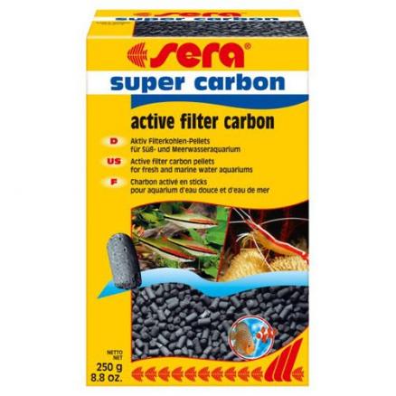 Аквариумистика - Фильтрующий материал SERA SUPER CARBON активированный уголь 250г